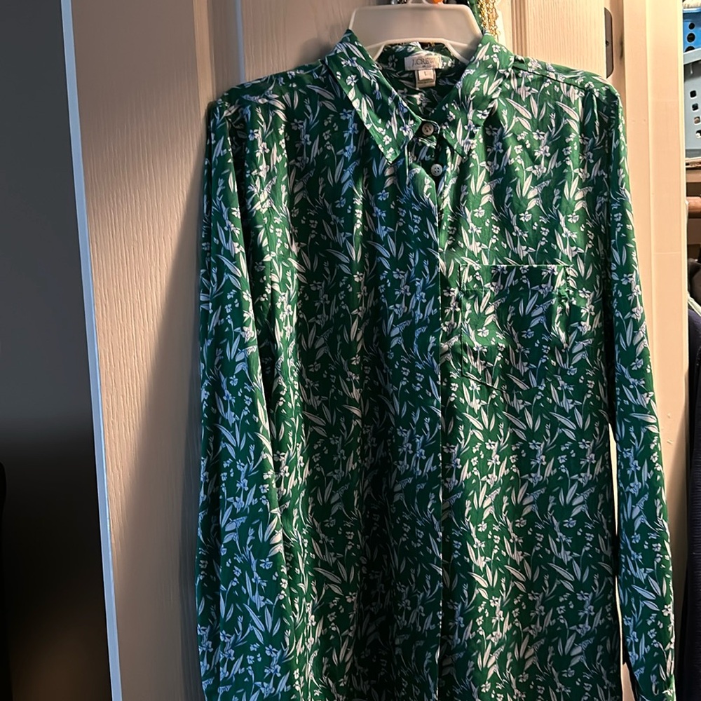 JCrew Factory Blouse Sz L